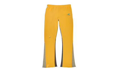 GD Logo Paint Splatter Flare Sweatpants "Yellow Black Multi" GDGLFSY