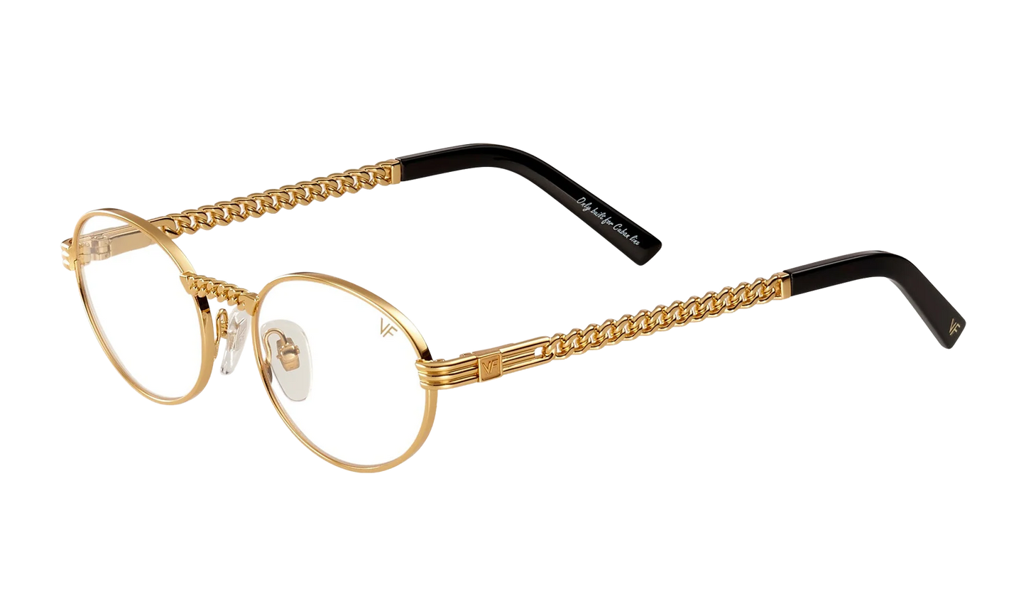 Pac Cuban Link Edition 24KT "Yellow Gold / Clear" CLPC2 0005 16B2