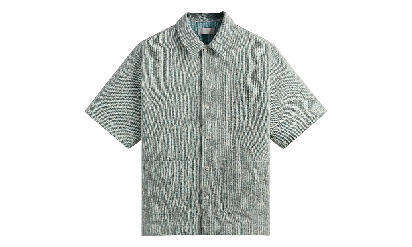 Slub Boucle Anton Reade Shirt "Glaze Green" KHM031817 5016