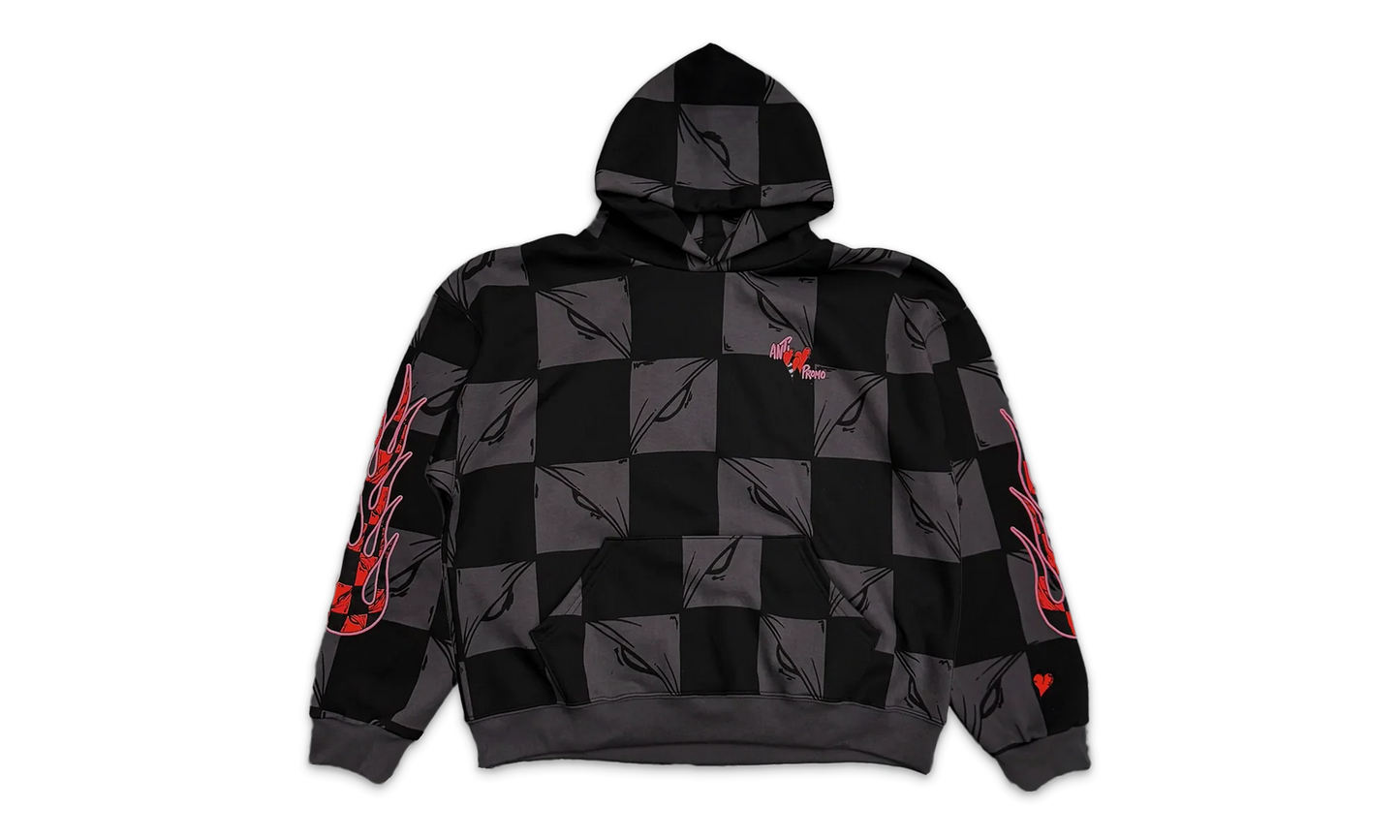 Anti Promo 99 Eyez FLAME Hoodie "Black / Grey" 14290 10004MBAP9E BLAC 442