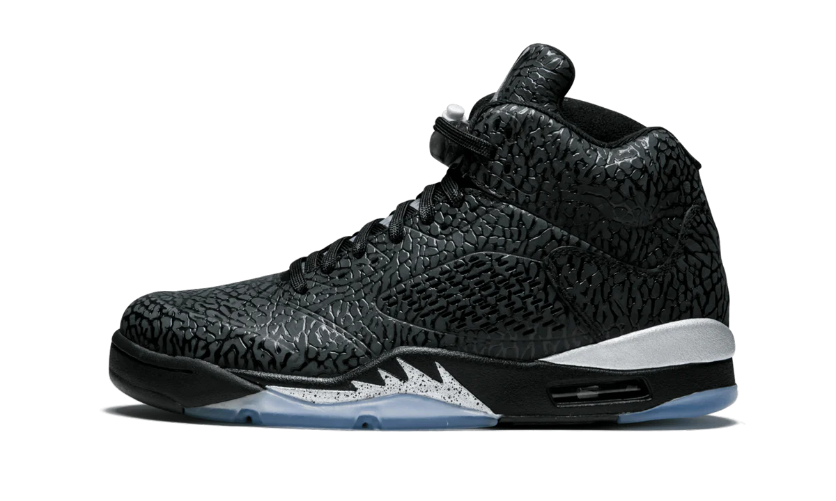 Air Jordan 5 Retro 3Lab5 "Black Silver" 599581 003