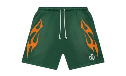 Flame Shorts "Green / Orange" HSR104