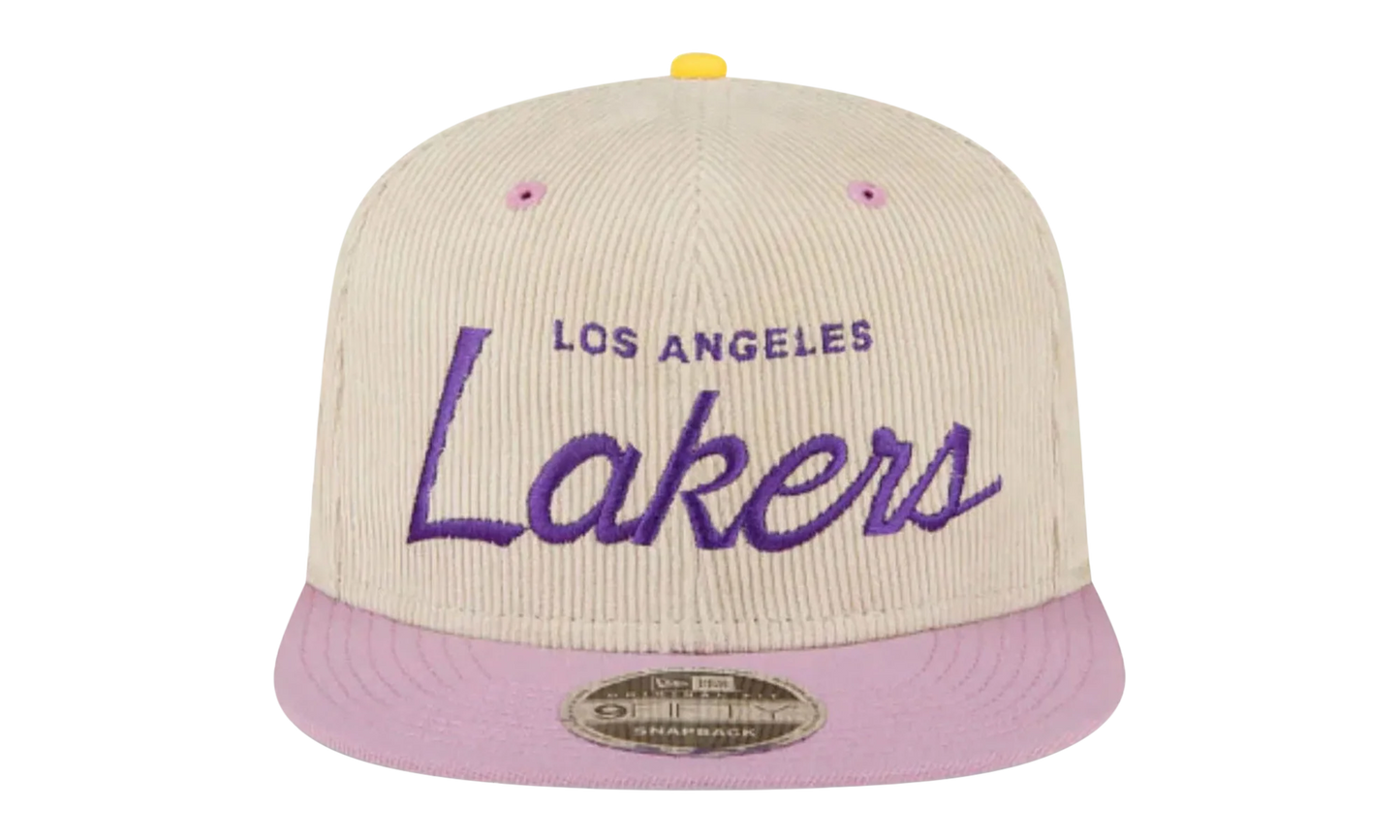 9FIFTY NBA LA LAKERS SNAPBACK HAT "ERIC EMANUEL - Cream/ Purple" EE438