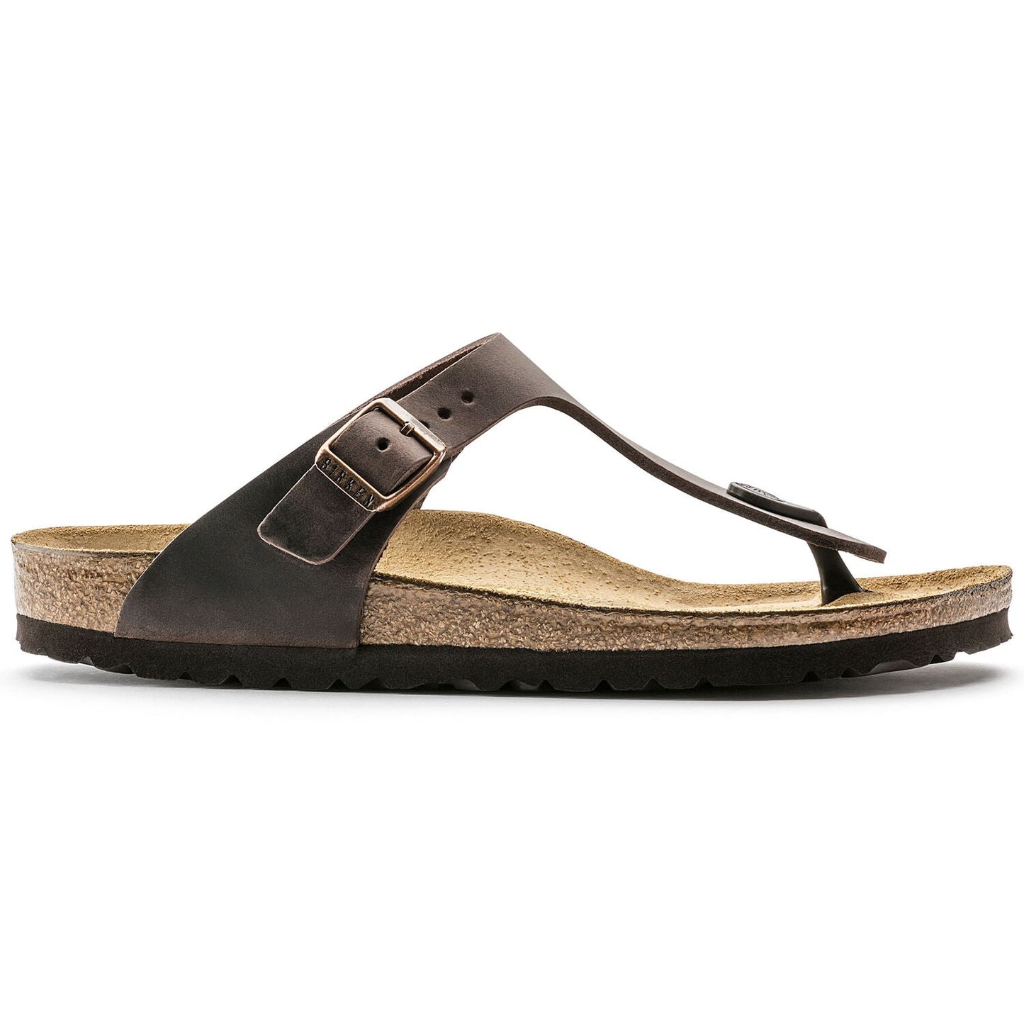 Gizeh Oiled Leather Classic Footbed Sandal in Habana