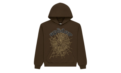 Rhinestone OG Web Hoodie "Brown" SP5der368