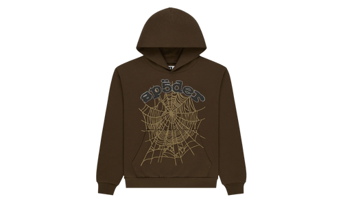 Rhinestone OG Web Hoodie "Brown" SP5der368