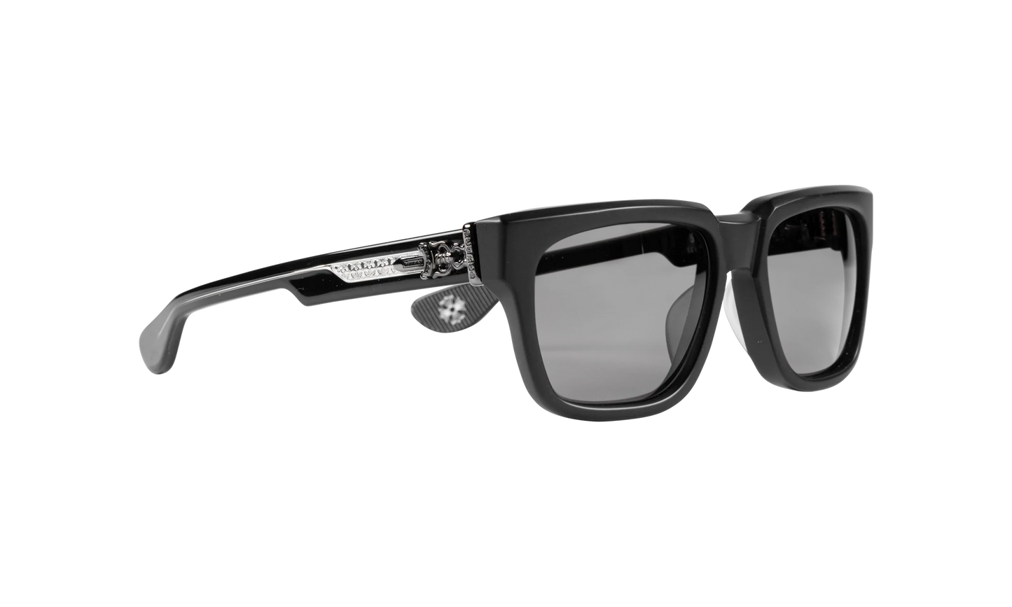 Box officer Sunglasses with Silver Dagger "Dark Grey" CHRM0944