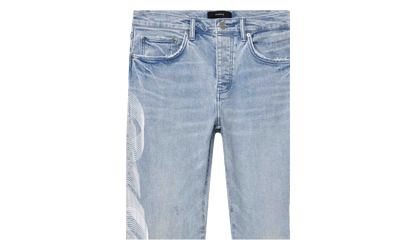 P005 Embroidered Logo Jeans "Light Indigo" P005 LEML226