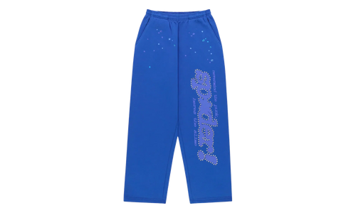 Rhinestone Punk V2 Sweatpants "Blue" SP5der407