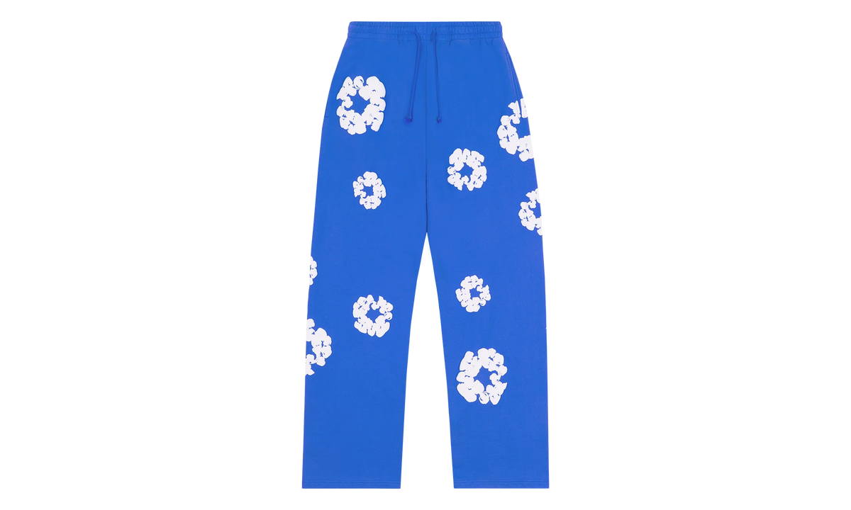 Cotton Wreath Baggy Sweatpants Blue "Blue" DT162