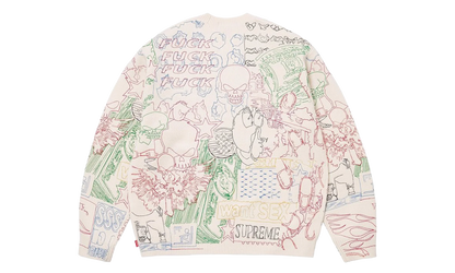 Collage Embroidered Sweater "SS26 - White" SU27294