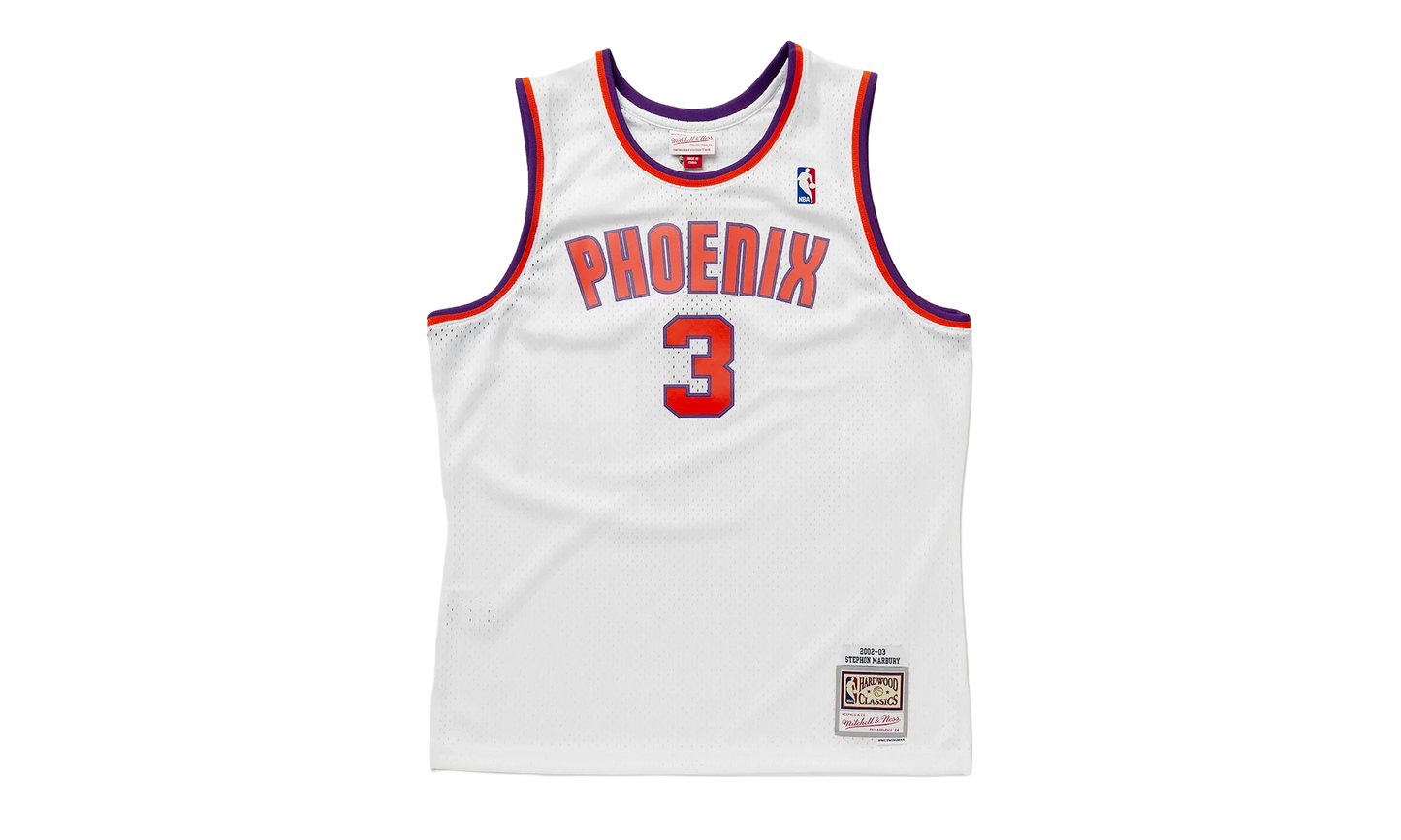 NBA Alternate Jersey "2002 Phoenix Suns Stephon Marbury - White" SMJY4445 PSU02SMBWHIT