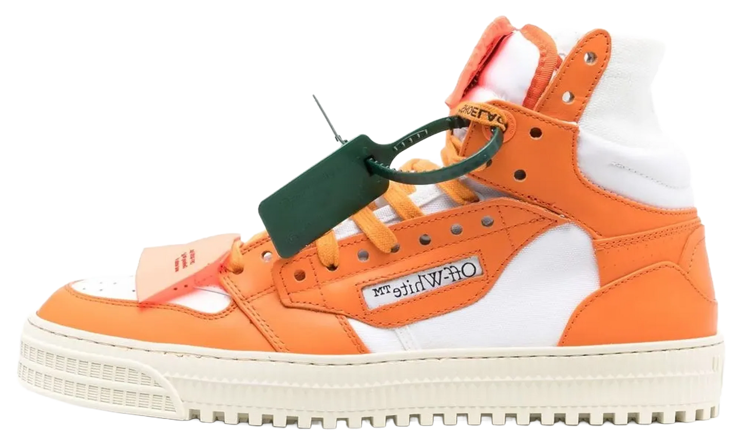 3.0 Off Court Leather "White Bright Orange" OMIA065S23LEA0010122