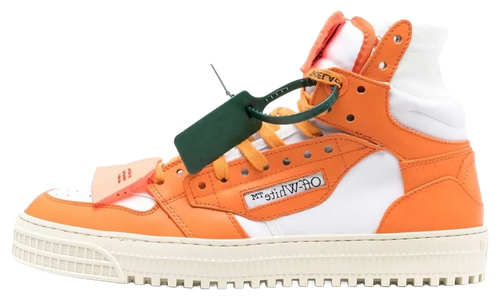 3.0 Off Court Leather "White Bright Orange" OMIA065S23LEA0010122