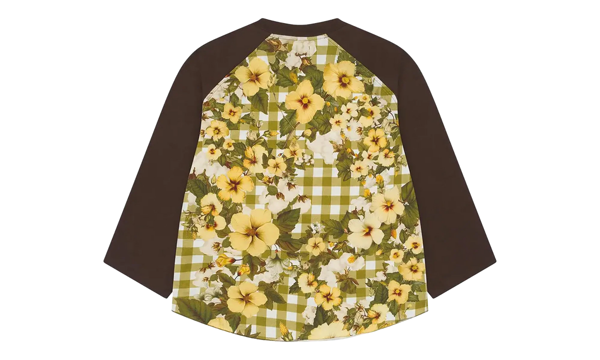 Levi's Cotton Floral Gingham Baseball Tee "Multicolor" DT505