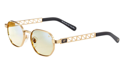 Detroit Player Jacques Cartier Edition 24KT "Yellow Gold / Powder Green Flash Blue" JCDP2 0004 11C8