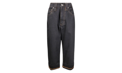 Wide Leg Baby Jeans "Black" VAQ10P003