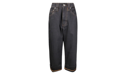 Wide Leg Baby Jeans "Black" VAQ10P003