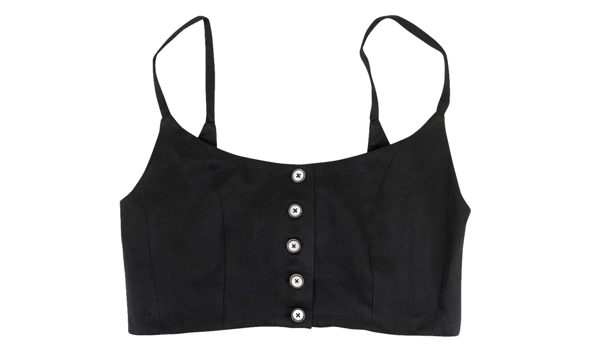 Satin Bustier Bra Top WMNS "Black" 95 OCY 1097