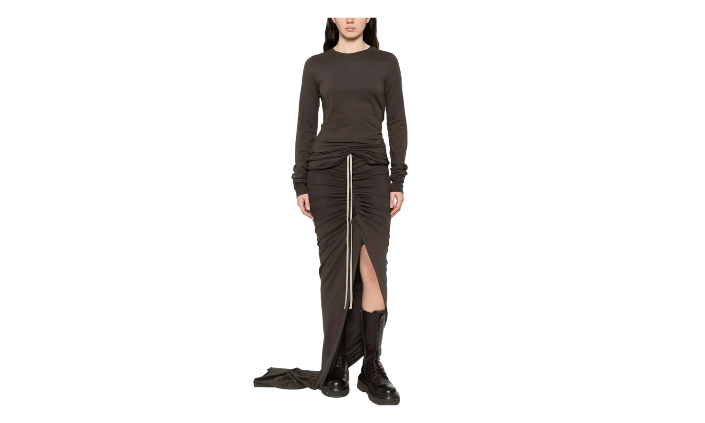 Rick Owens Knitted Adjustable Skirt WMNS "Dark Dust" MON66