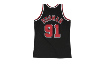 NBA Dennis Rodman Swingman Alternate Jersey "1997 Chicago Bulls - Black" SMJYGS18152 CBUBLCK97DRD