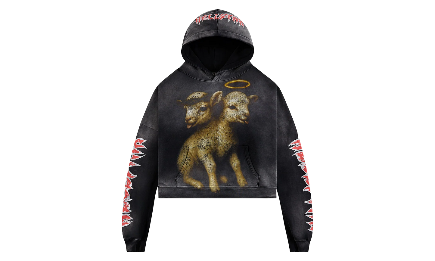 Lamb Hoodie "Black" HSR234