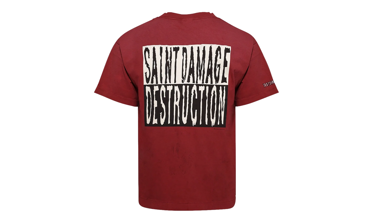Damage Destruction T-Shirt "Burgundy" SMHR80000030