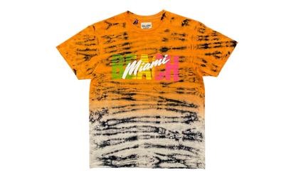 Miami Beach Logo Short Sleeve Tee Shirt "Tie Dye Orange Multi" GDMSBESSTSOB