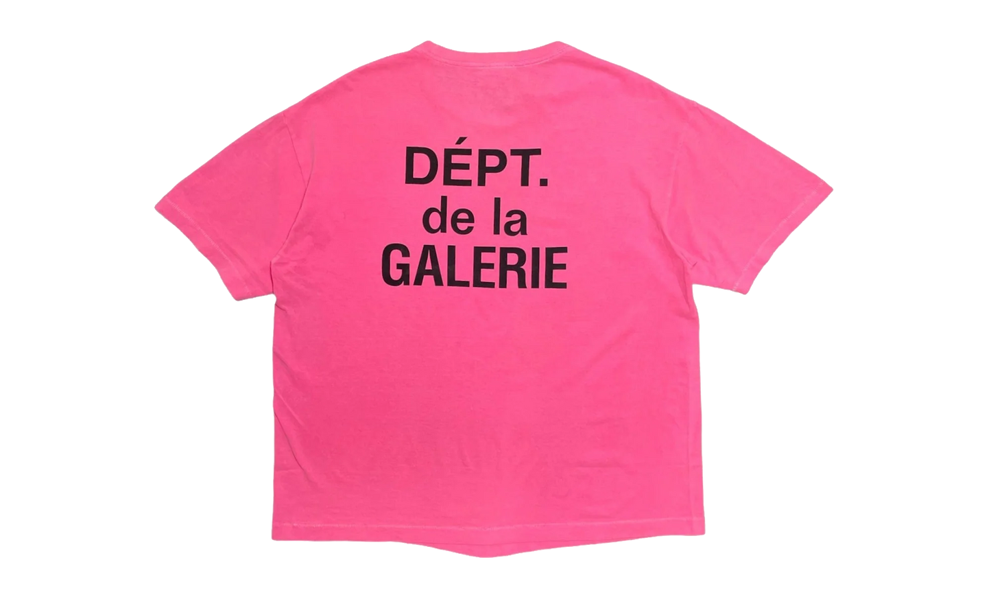 French Logo Short Sleeve Tee Shirt "Flo Pink" GDFLSSTSFP