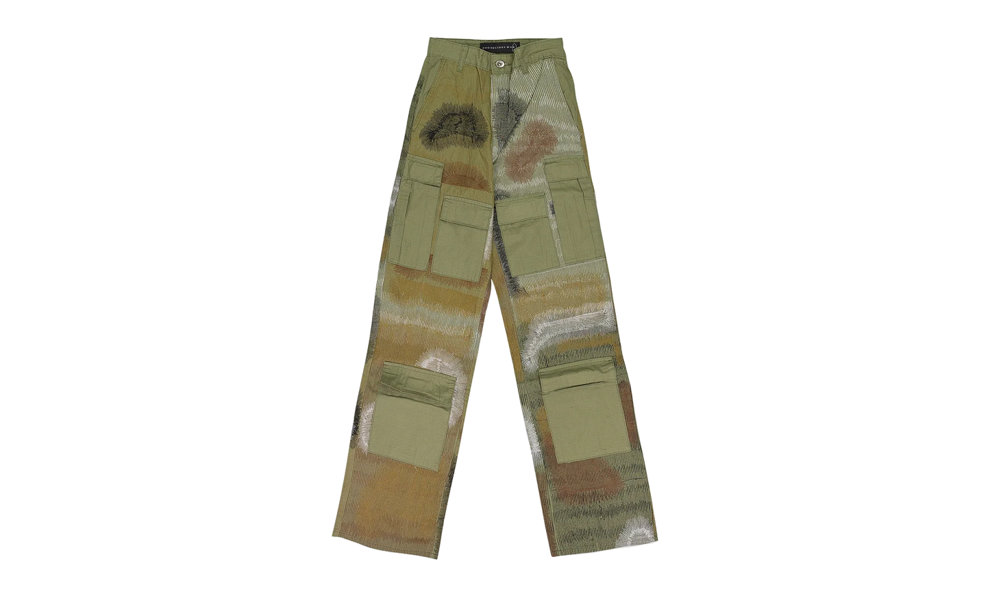 Camouflage Embroidery Pant "Green" 11200600011AW23