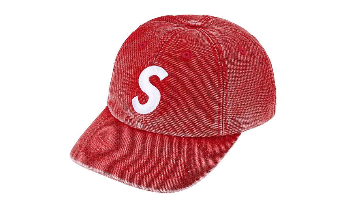 Pigment Coated S Logo 6-Panel "SS26 - Red" SU27305