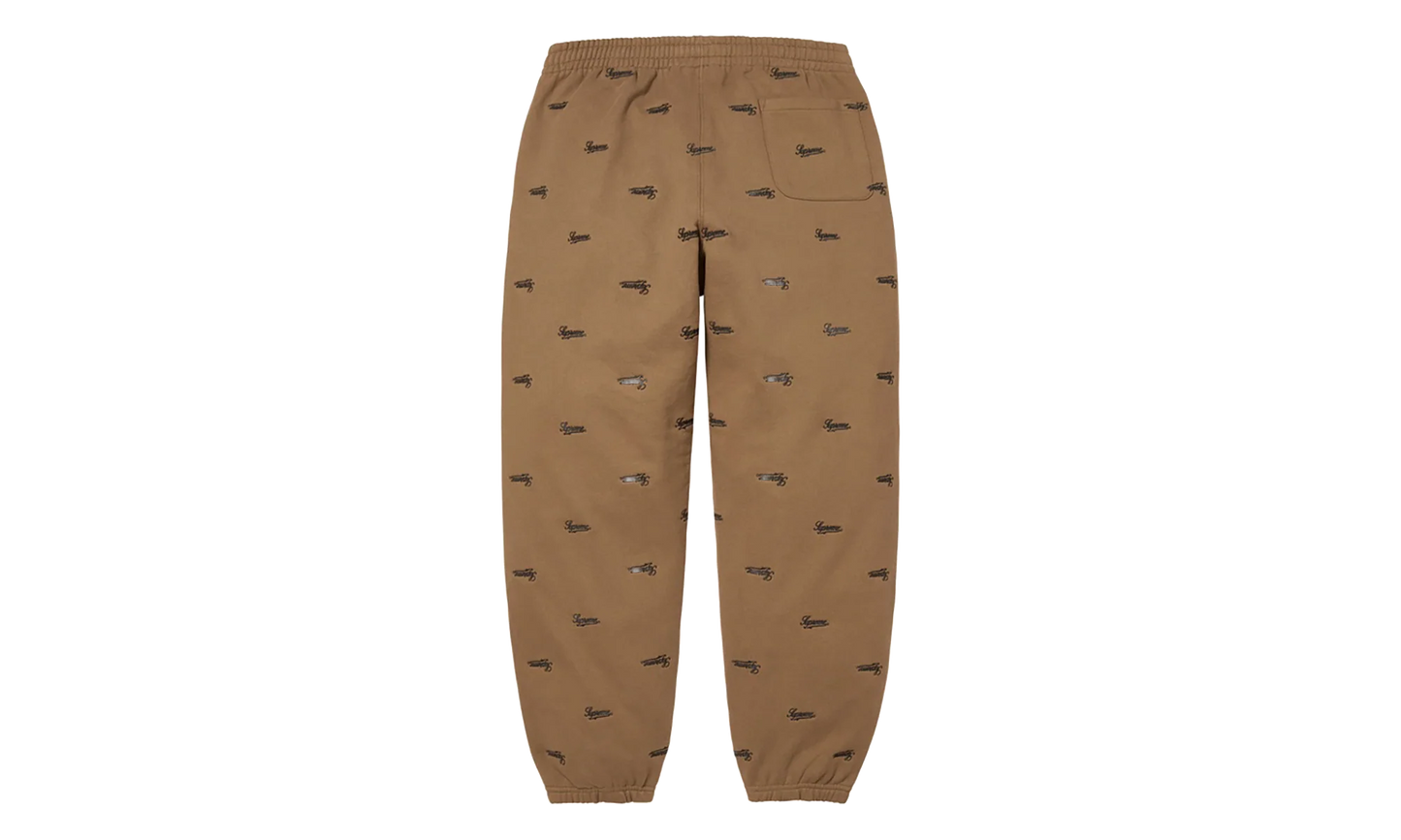 Repeat Script Sweatpants "FW25 - Dark Khaki" SU27082