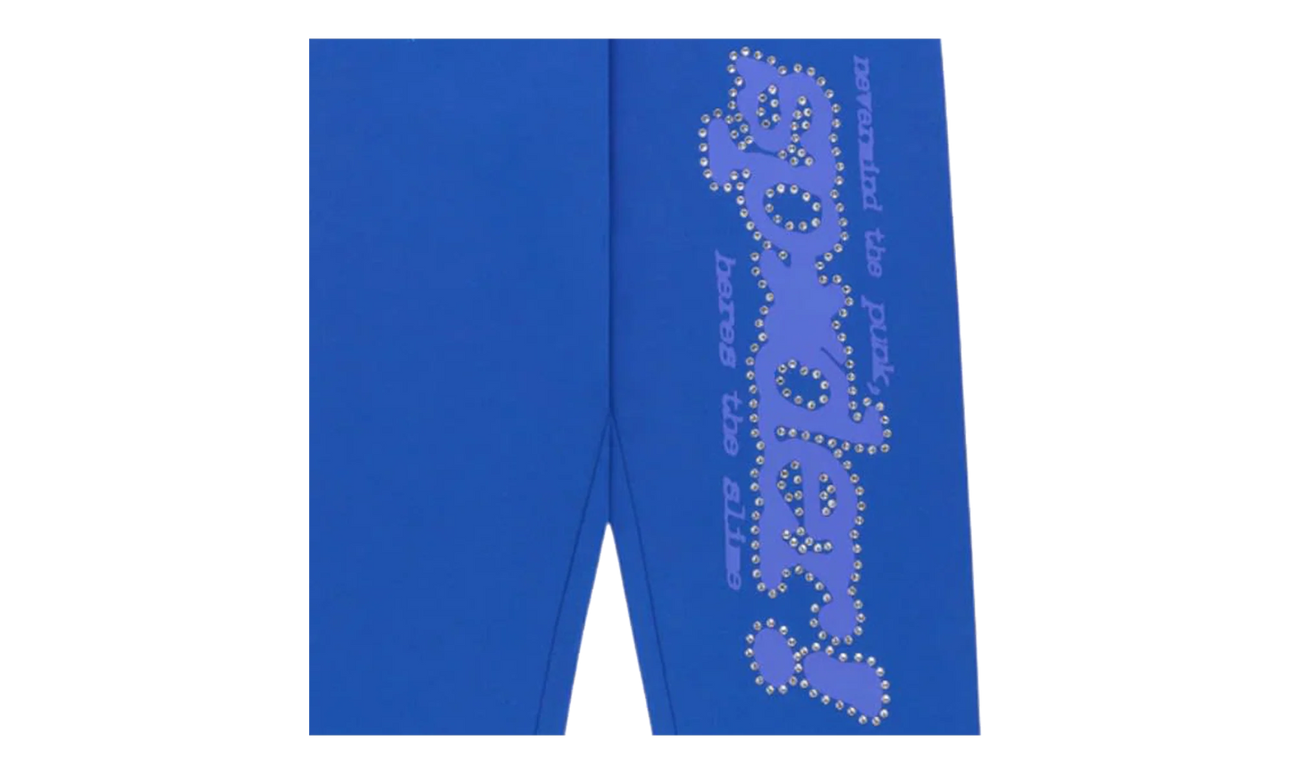 Rhinestone Punk V2 Sweatpants "Blue" SP5der407