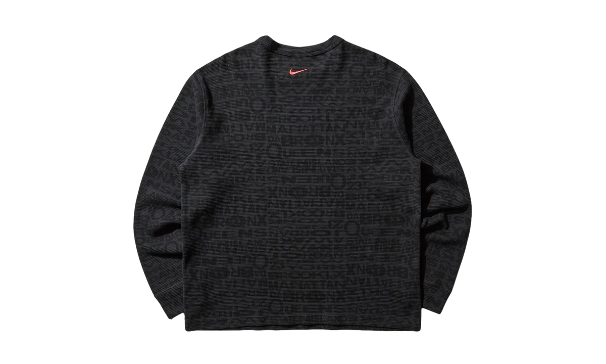 Jordan x Awake NY Thermal Shirt "Black / University Red" IB7955 010