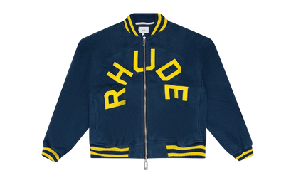 OVERSIZED LOGO TERRY VARSITY JACKET "Navy" RHD-MOTW-0005