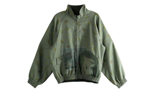 Elastic Hem Stand Collar Blouson Coat "Gray Khaki" UC2E4212 GRAY KHAKI BASE
