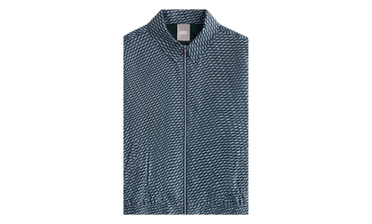 Gesa Monogram Silk Coach Jacket "Navy" khw010114 336