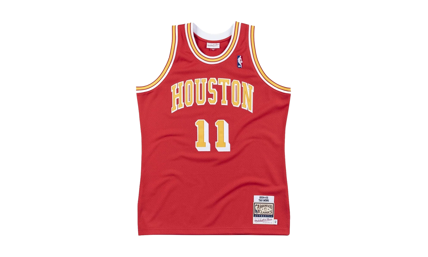 NBA Yao Ming Authentic Jersey "2004 Houston Rockets - Scarlet" AJY4CP18179 HROSCAR04YMI