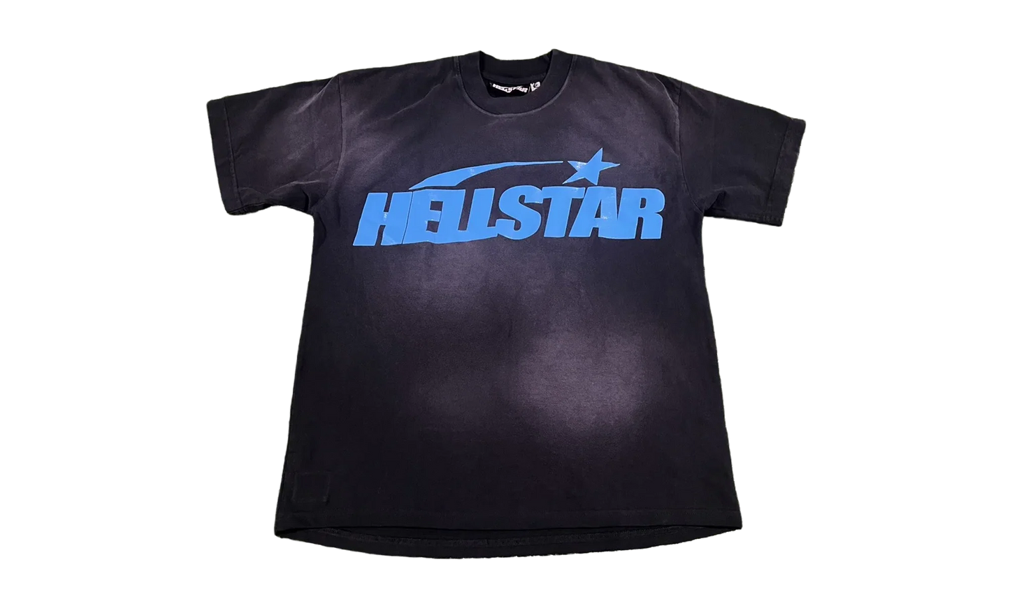 Classic Gel Print T-Shirt "Black / Blue" HSR149