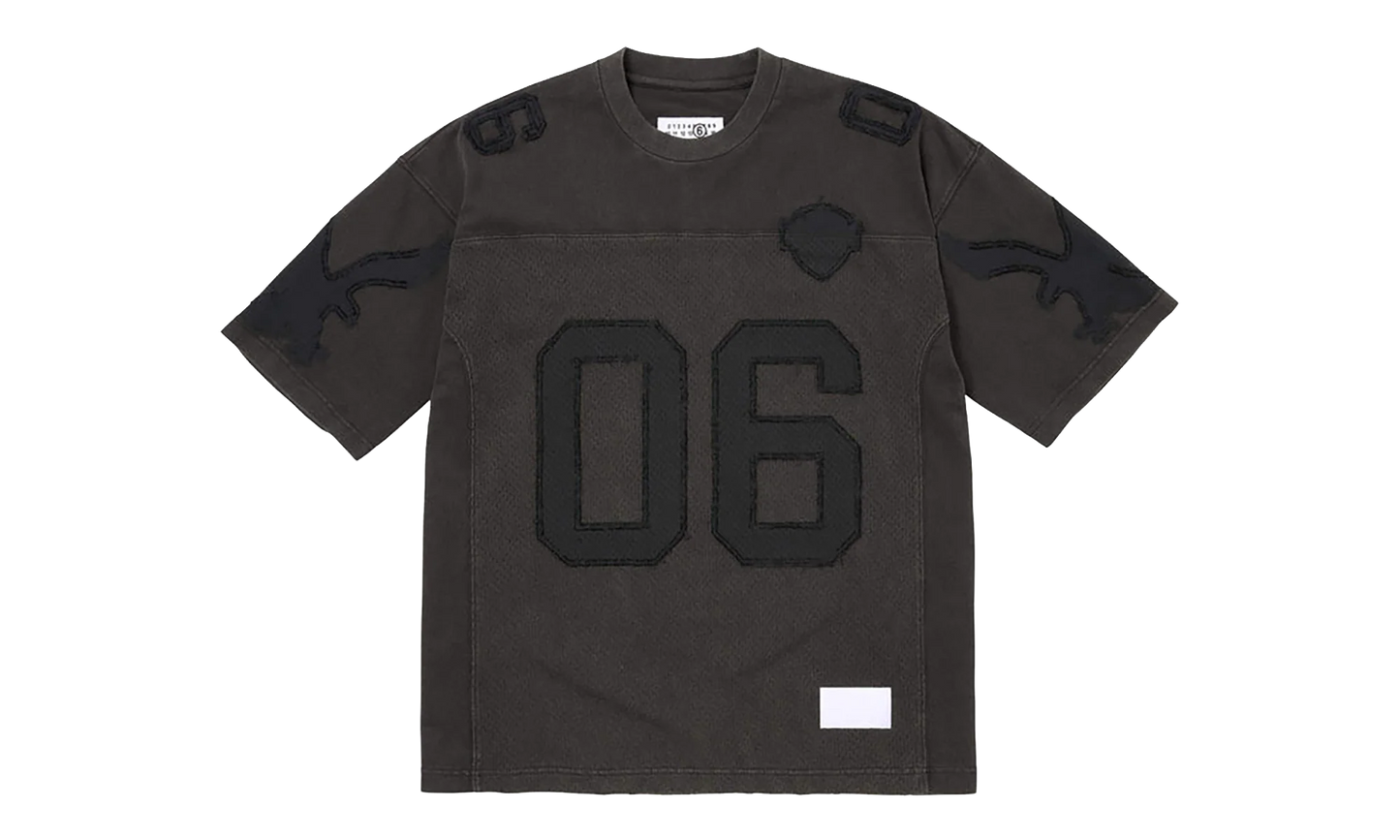 MM6 Maison Margiela Cotton Football Jersey "SS26 - Black" SU27175