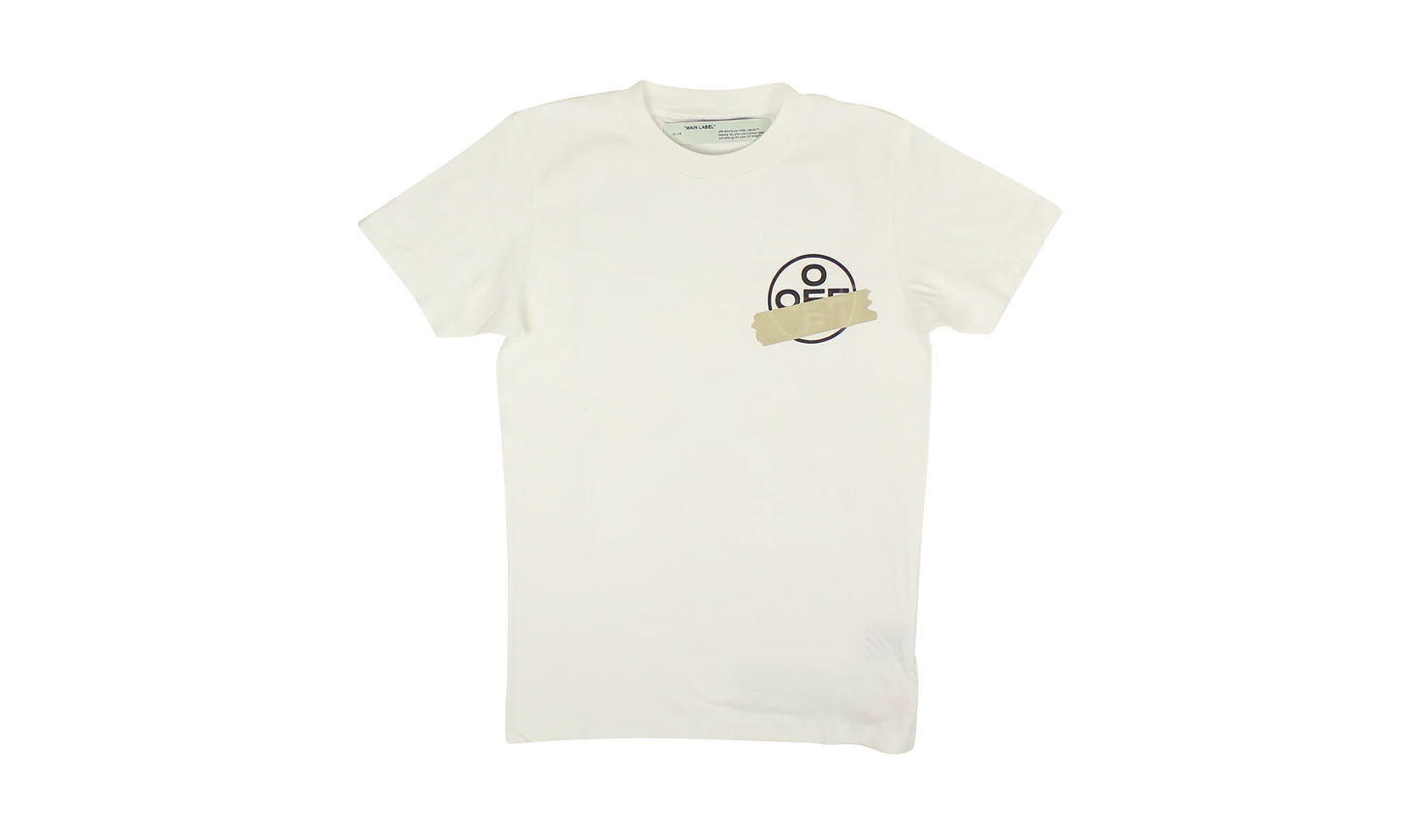 Tape Arrows Tshirt "Biege" OMAA027G20JER0540161