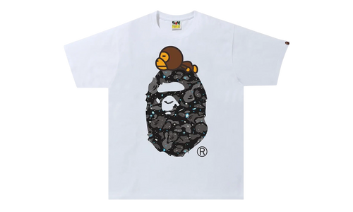 Space Camo Milo On Big Ape Tee "White" 2H80 110 007 WHITE