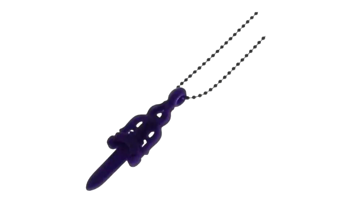Silichrome Dagger Necklace "Purple" CHRM1029