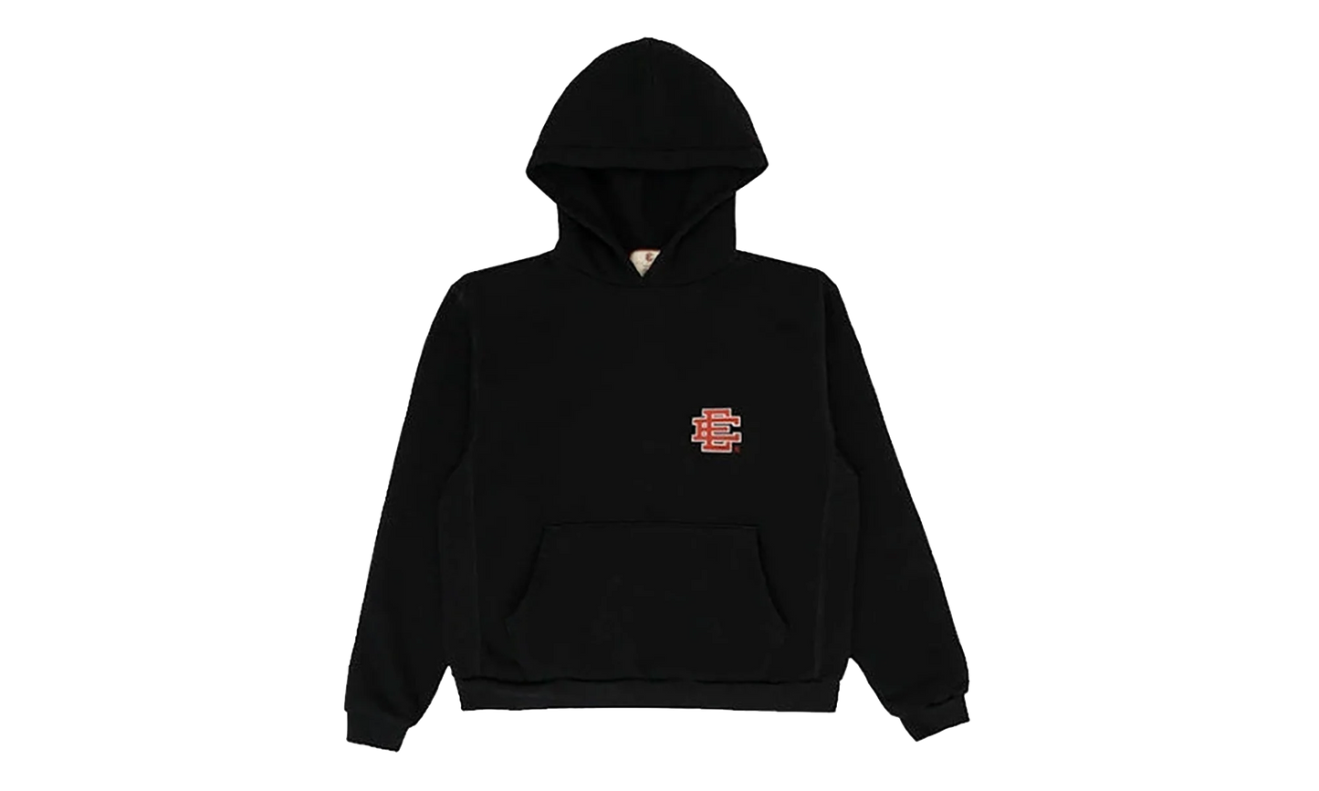 EE BASIC CORE HOODIE "Black/Varsity Red" EE746