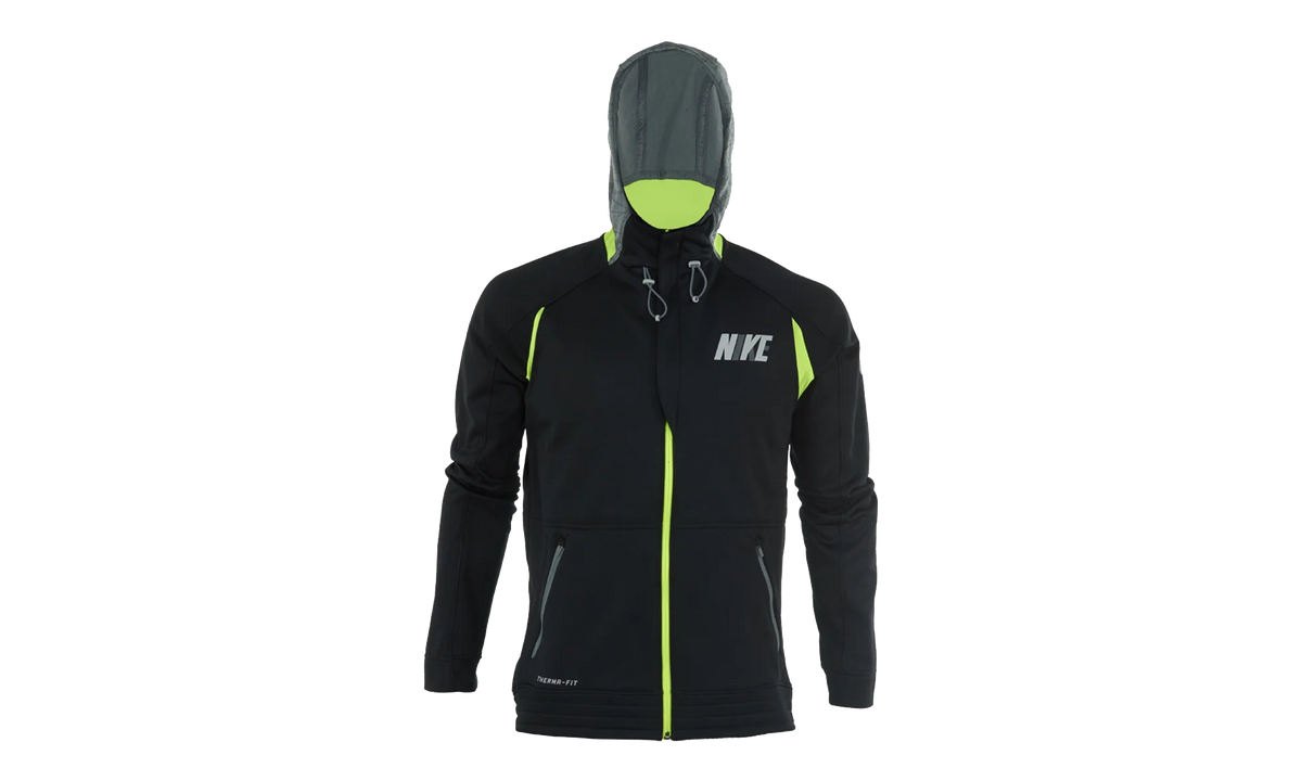 Hyper Elite City Hoodie "Black / Cool Grey / Volt" 716450 010
