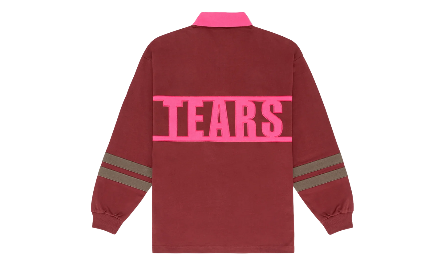 Down By The Tears Long Sleeve Rugby "Pink" DT356