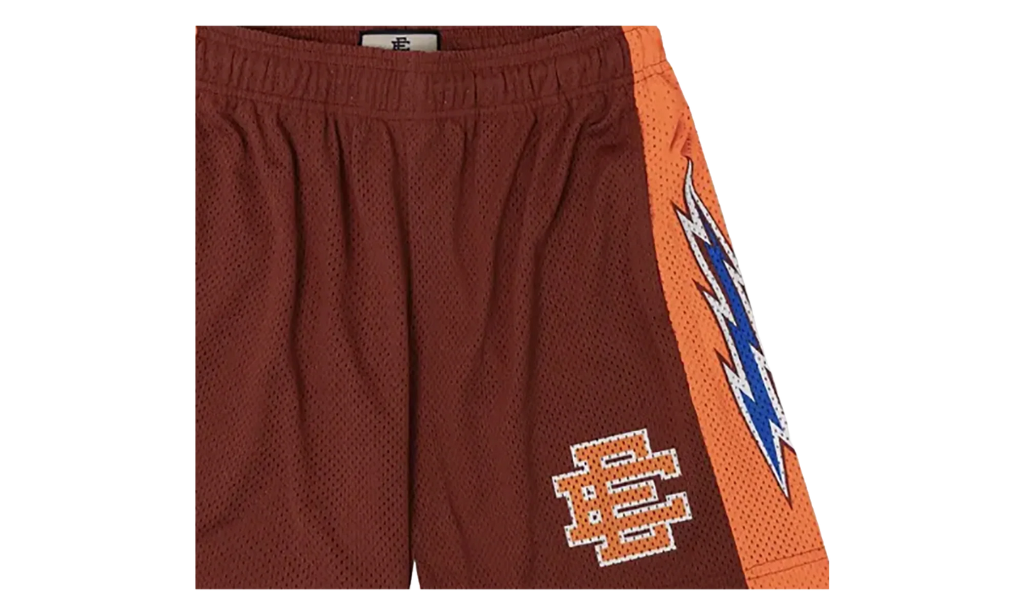 EE LIGHTINING BOLT BASIC SHORT "Maroon/ Orange" EE465