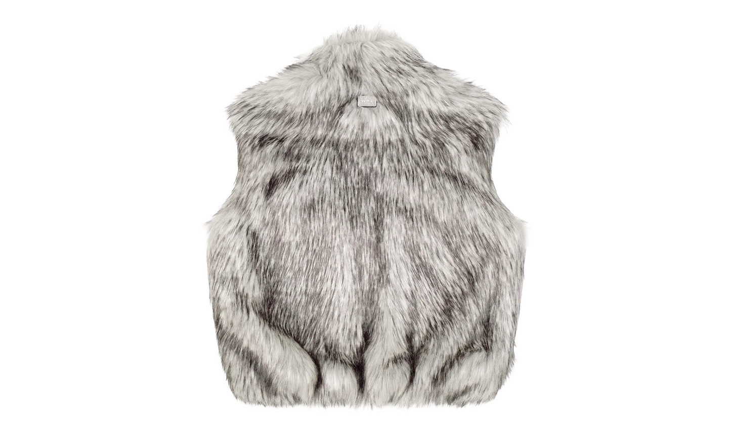Fake Fur Reversible Vest "White" 12115616 WHIT