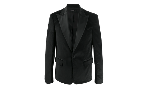 Velvet Blazer Sport Coat "Black" Y0M12174VE BLK