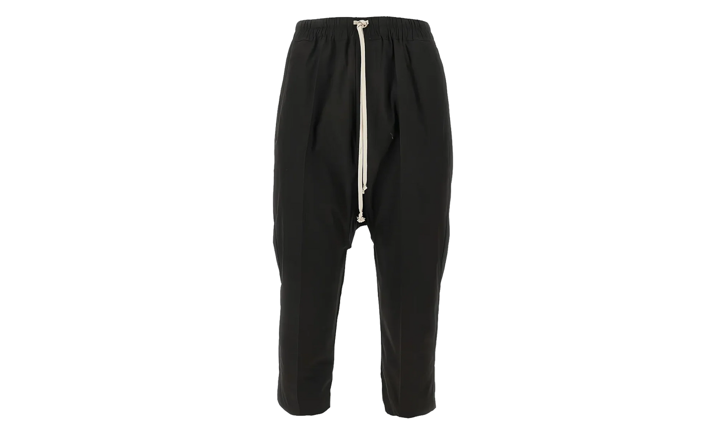 Drawstring Cropped Pants "Black" RU01F2381 P 09